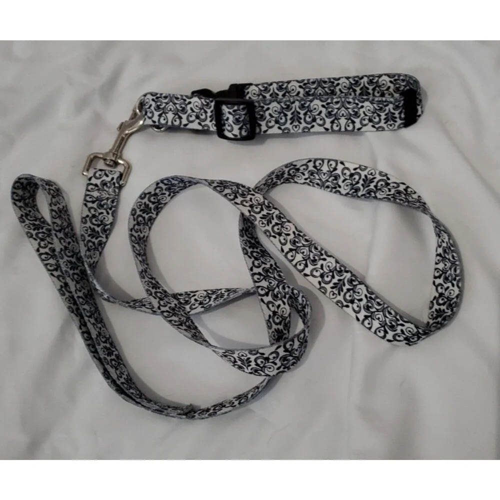 Yellow Dog Designs Art Inspired Standard Line Dog Collar and Leash Set